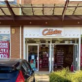 Daventry’s Clintons store is closing down today, Tuesday, October 17, with half-price discounts on selected gifts and cards, as seen on the sign on the shop front.