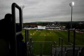 It was a gloomy old day in Taunton where Northants made 137 for four on day one of their match with Somerset (Photo by Harry Trump/Getty Images)