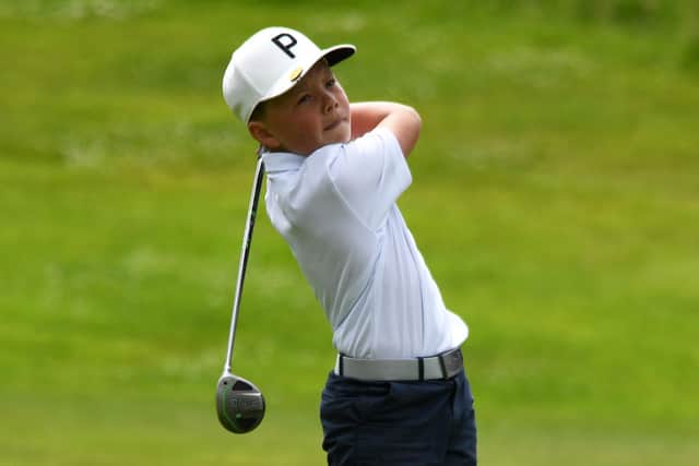10-year-old Josh Bland, pictured, first hit a golf ball aged four, but began taking it more seriously at the age of six. Four years later, he now plays for the under 14s county team and has an adult’s handicap of 14.