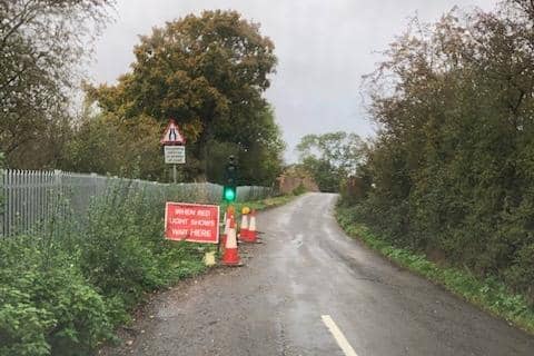 From October 2017 until the present, WNC has installed temporary traffic lights over the rail line bridge in Bugbrooke Road for a total cost of £222,668.31.