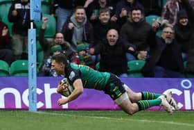 Fraser Dingwall scored a key try when Saints beat Sale in February (photo by David Rogers/Getty Images)