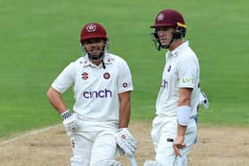 Ricardo Vasconcelos (left) has handed over the Northamptonshire captaincy to Will Young