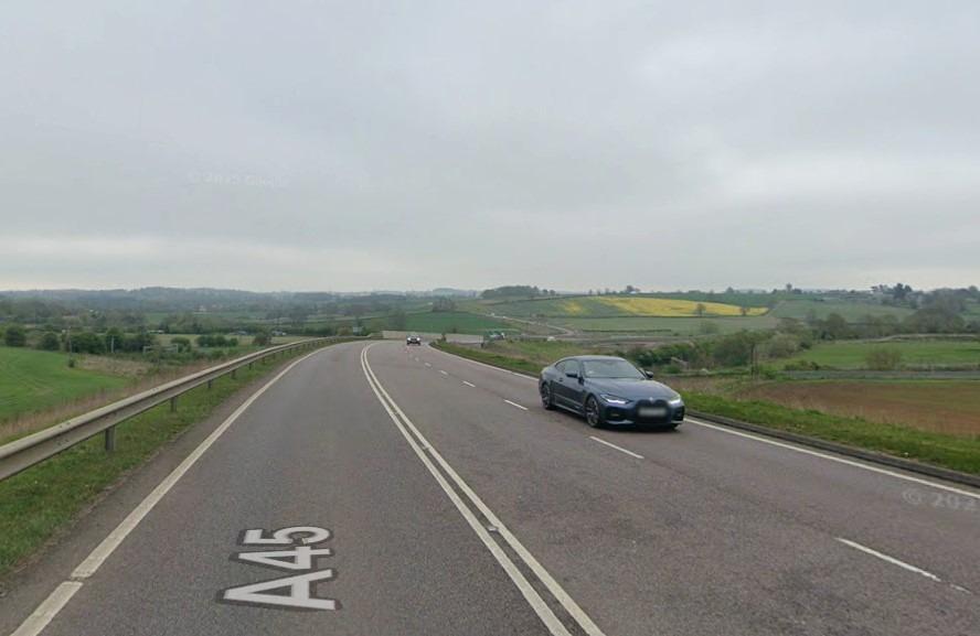 BMW driver flees scene of crash on busy Northamptonshire road, leaving ...