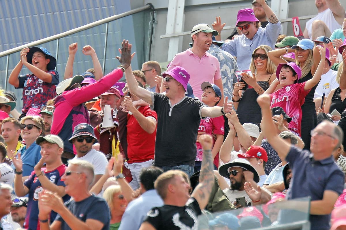 GALERIE: Fans der Northants Steelbacks feiern den Finaltag
