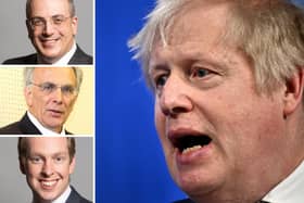 County MPs Michael Ellis, Peter Bone and Tom Pursglove tweeted their support for PM Boris Johnson