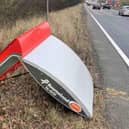 The machinery was found on the westbound verge of the A14 between junction one (for Welford) and the M6/A14/M1 junction 19 Catthorpe Interchange.