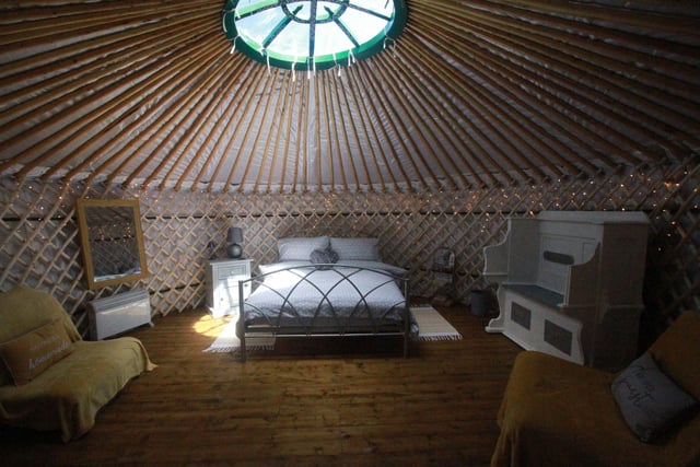 Love2Yurt’s five individually themed yurts are located at Limes Farm, in the village of Farthinghoe on the Northamptonshire and Oxfordshire border. Claiming to be the perfect destination for a relaxed staycation, there is also an on-site tearoom and animal petting farm.