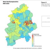 A graph showing the most deprived areas in West Northants.
Credit: West Northamptonshire Council