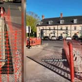 Work to install the ANPR at Tove in Towcester had already begun before the council realised it hadn't activated the legal paperwork to do so. Now the plans have been scrapped (Sarah Bool MP)