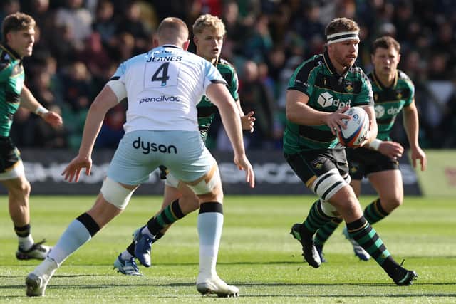 Callum Chick on the charge against Bath (photo by David Rogers/Getty Images)