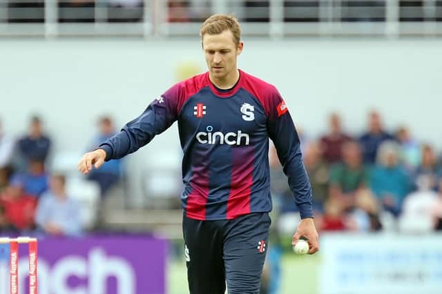 Graeme White was one of the Steelbacks' better performers with the ball against Yorkshire, claiming three for 30 (Picture: Peter Short)