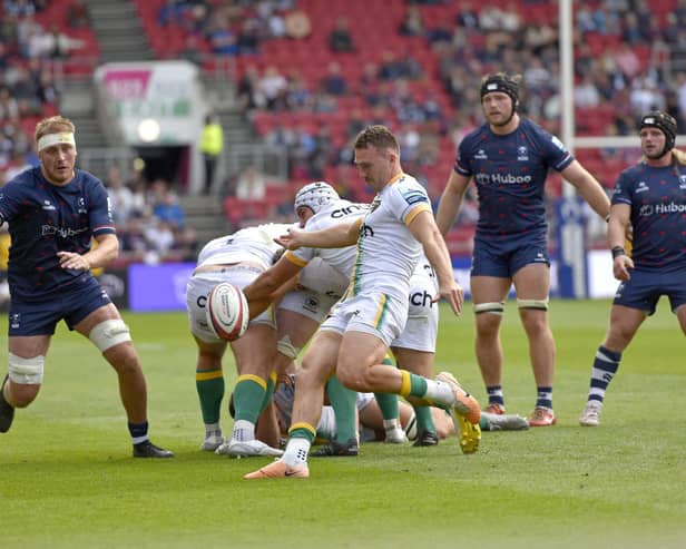 Tom James started at scrum-half for Saints (photo by Malcolm Couzens/Getty Images)
