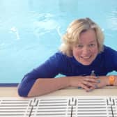 Tamsin Brewis, who founded her baby swim school Water Babies in 2004.