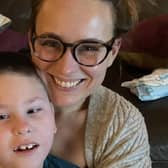 The founder of Harry’s Pals, Hayley Charlesworth, pictured with her son, Harry.