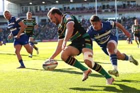 Ollie Sleightholme scored two tries against Bath (photo by David Rogers/Getty Images)