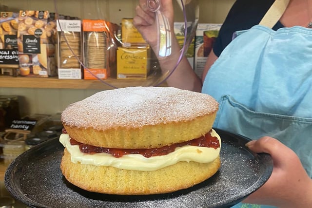Philippa’s Farm Shop offers a range of cakes and more.