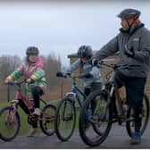 Christmas comes early as new bike scheme launches for children at Monksmoor Primary school in Daventry.