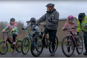 Christmas comes early as new bike scheme launches for children at Monksmoor Primary school in Daventry.