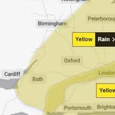The yellow weather warning for rain is in place for all of Northamptonshire from 5am to 6pm on Thursday February 22.