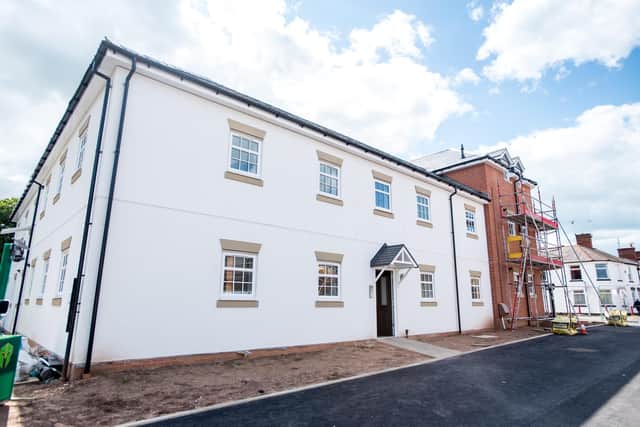 The apartment building in Oxford Street, Daventry. Excelsior Land Limited are in the process of building the 22 apartments under contract with GreenSquareAccord.