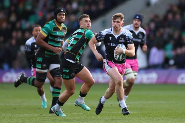 Fly-half Louie Johnson impressed for Falcons (photo by Marc Atkins/Getty Images)