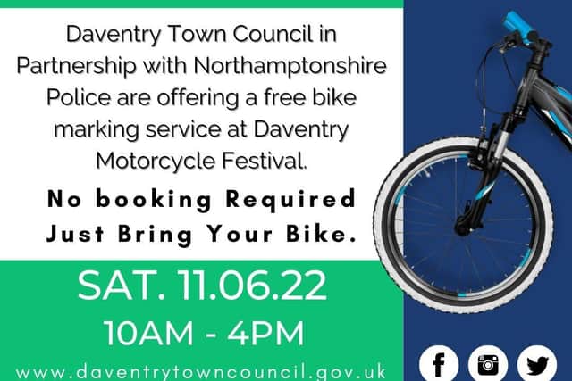 There's also the chance to get your bike protected.