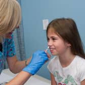 Children aged two and older are usually given the flu vaccine as a nasal spray. It's quick and painless and feels like a tickle