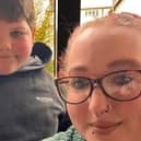 Emma Reeve, 32, from Daventry, a mother-of-three, pictured together with her youngest son, eight-year-old Frankie.