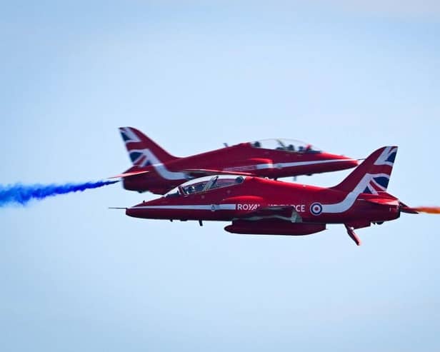 Eyes to the skies to see the Red Arrows over Northamptonshire on Friday morning (June 2).
