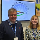 Gareth and Stacey at Daventry Hill School.