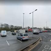 A lorry was parked at the northbound Watford Gap Services on the M1 when three men attempted to steal copper pipes from it as the driver slept.