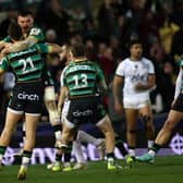 Saints celebrated a superb win (photo by Darren Staples / AFP) (Photo by DARREN STAPLES/AFP via Getty Images)