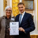 Geraldine Newbrook has been an Independent Custody Visitor (ICV) for more than 35 years. She was presented named Runner-Up for Longevity in the Home Office’s Lord Ferrers Awards and was presented with her certificate by Chris Philp MP, Minister for Crime, Policing and Fire.