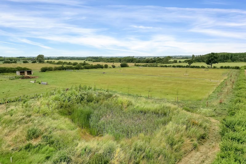 The property sits within 15.91 acres of land.