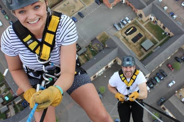 Abseiling the Northampton Lift Tower
