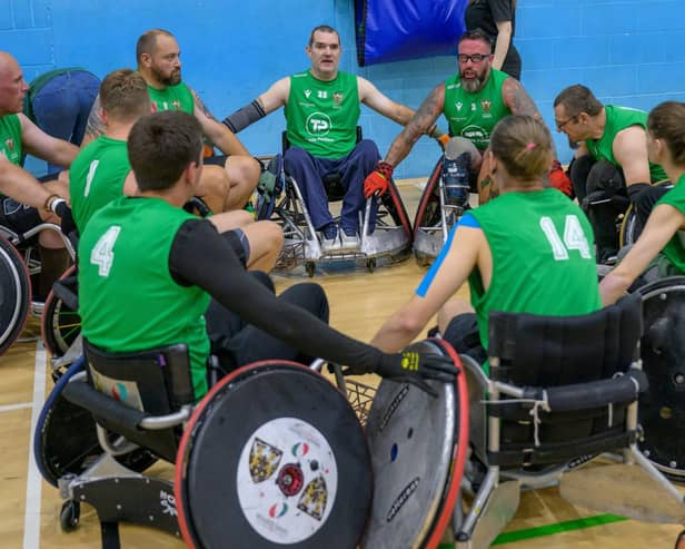 Saints' wheelchair rugby players continue to impress (picture: Claire Jones)