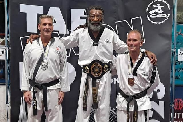 Master Jackson White, 69, at the Taekwondo International World Championships.