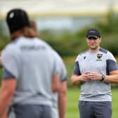 Phil Dowson, the Saints director of rugby, looks on during a training session held at the Gardens on July 18 (photo by David Rogers/Getty Images)
