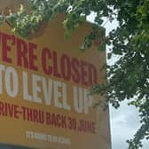 McDonald's in Daventry is currently closed for refurbishment.