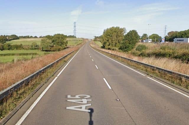 The incident happened on the Weedon bypass on December 16 at around 6.45pm.