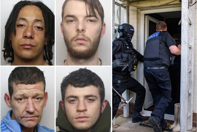 Hobbs, Stewart, Smalley and Richardson were jailed in January after police uncovered a drugs gang in St David's following tip-offs by locals