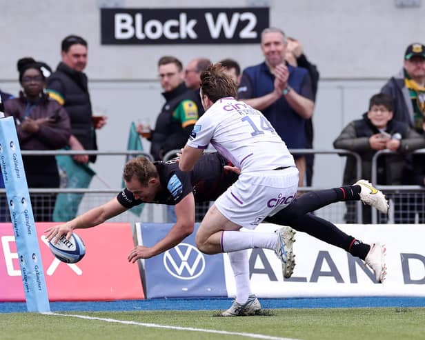 Saracens beat Saints in the Gallagher Premiership play-off semi-final last season (photo by David Rogers/Getty Images)