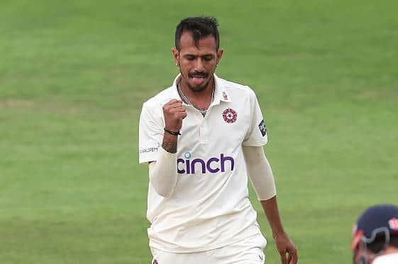 Yuzi Chahal claimed four wickets for Northamptonshire against Worcestershire