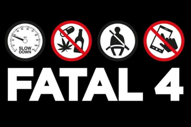 Fatal four offences are most commonly linked to deaths and serious injuries on roads