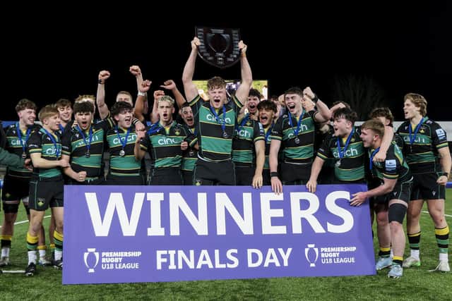 Saints claimed title glory at Kingsholm back in February (picture: Andrew Fosker for Premiership Rugby)