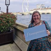 Milly Fyfe on the terrace at The House of Lords during a reception held by F: Entrepreneur