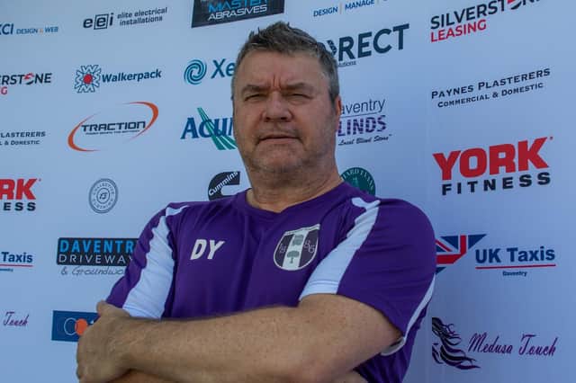 Daventry Town boss Daren Young (Picture courtesy of @DaventryTownFC)