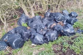 A large amount of fly-tipped waste, including cannabis waste, was found in Northamptonshire by neighbourhood wardens.