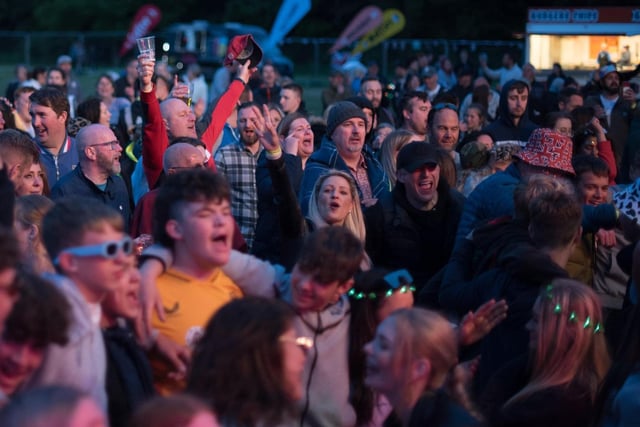 Happy crowd. Picture: Mark Ford.