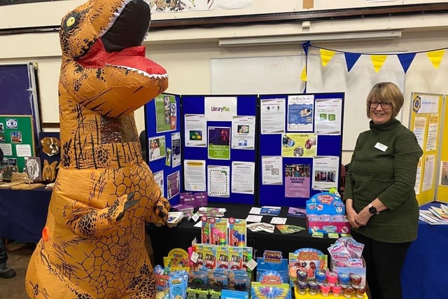 The Daventry Libraries set up pictured at the event.